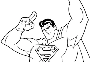 Página para Colorir Resumo do Superman