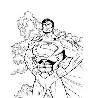 Página para Colorir Super-Herói Super Rápido