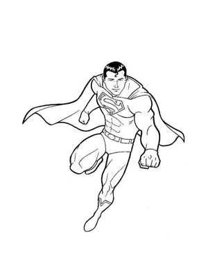 Página para Colorir Assalto de Super-herói