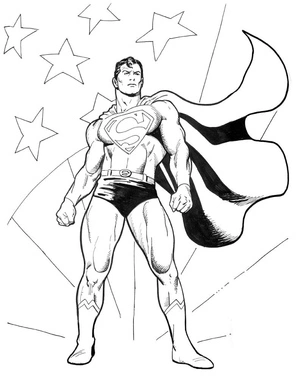 Página para Colorir Página para Colorir do Superman