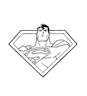 Página para Colorir Símbolo do Superman