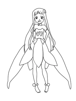 Página para Colorir Yui do anime Sword Art Online