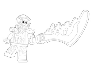 Nya de Ninjago com uma Espada