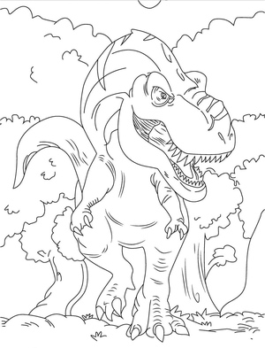T-Rex Descolado Passeando
