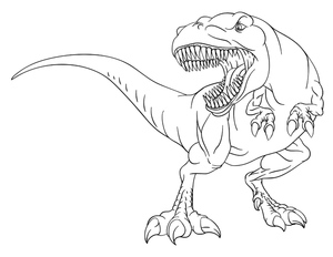 Tiranossauro Rex Assustador