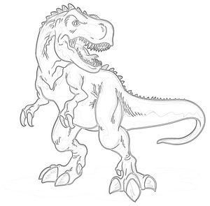 T-Rex em Pé
