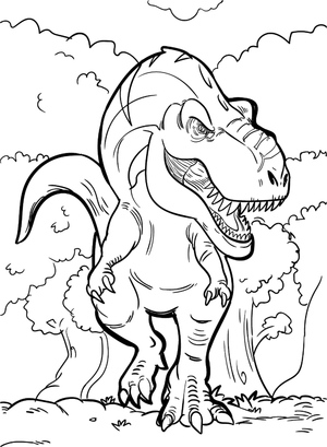 Tiranossauro Rex Passeando