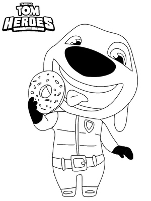 Hank da série animada Talking Tom Heroes