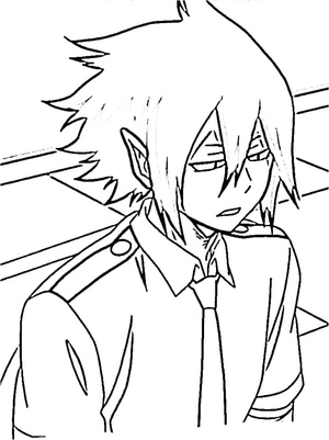 Página para Colorir de Tamaki Amajiki