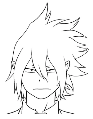 Página para Colorir Rosto de Tamaki Amajiki