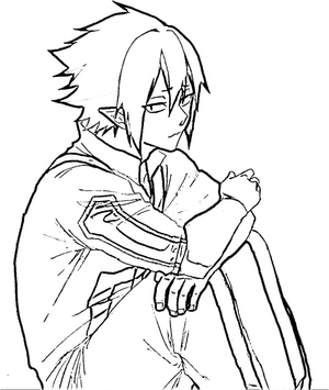 Página para Colorir Imprimível do Tamaki Amajiki