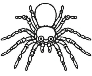 Página para Colorir Imagem de uma Tarântula