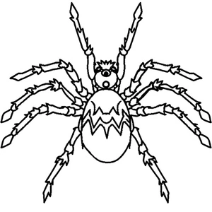 Página para Colorir Página para Colorir de Tarântula Aranha
