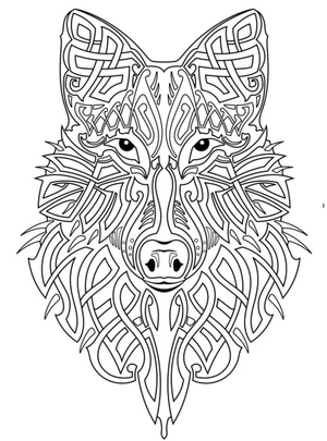 Design Majestoso de Lobo