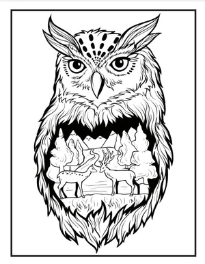 Desenho de Coruja para Colorir