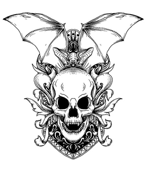 Tatuagem Demônio Crânio