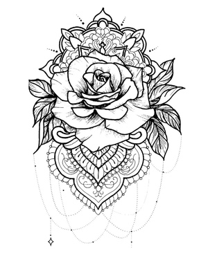 Tatuagem de Rosa