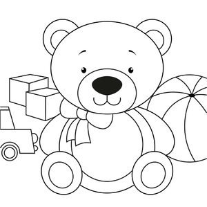 Urso com Brinquedos