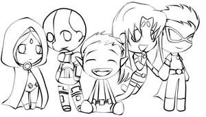 Página para Colorir Desenhos Animados de Super-Heróis