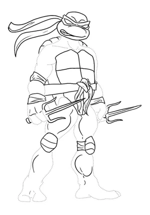 Página para Colorir Colorir por Número com Raphael