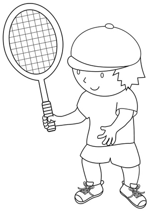 Menino Jogando Tênis