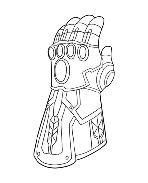 Página para Colorir Luva Eterna