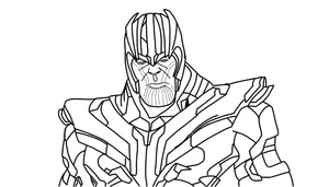 Página para Colorir Imagem de Thanos