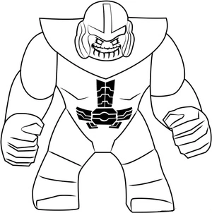 Página para Colorir Lego Thanos