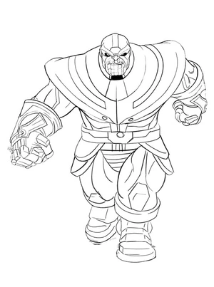 Página para Colorir Página para Colorir do Thanos para Imprimir