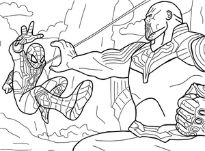 Homem-Aranha e Thanos