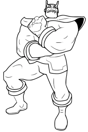 Página para Colorir Thanos Grátis