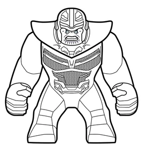 Página para Colorir Thanos de Lego