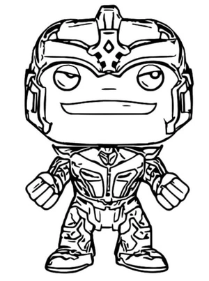 Página para Colorir Thanos Funko Pop