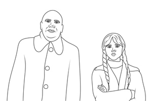 Tio Fester Geladinho e Wednesday