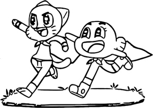 Giggly Gumball e Darwin