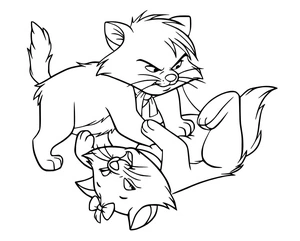 Página para Colorir Berlioz e Marie de The Aristocats