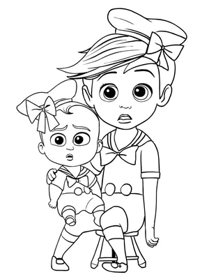 Página para Colorir Página de Colorir do Bebê Chef e Timothy