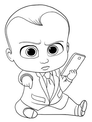 Material para imprimir do Bebê Chefão