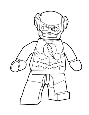 Página para Colorir Lego Flash