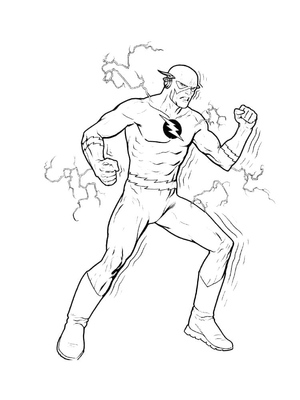 Speedy Lightning: Página para Colorir para Crianças