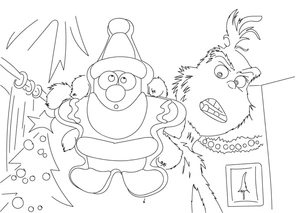 Página para Colorir 7 O Grinch