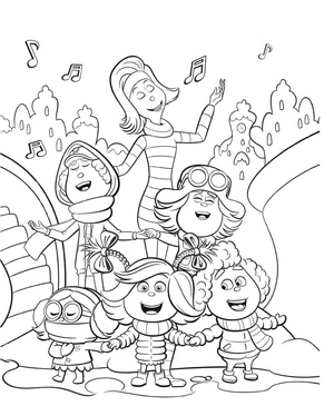Página para Colorir Cindy Lou Quem