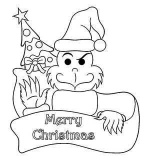 Página para Colorir Página para Colorir Grinch Grátis