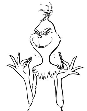 Página para Colorir Página para Colorir do Grinch