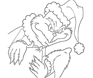 Página para Colorir Imagem do Grinch