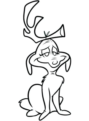 Página para Colorir Max de "O Grinch"