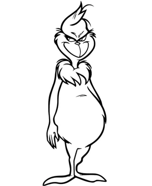 Página para Colorir O Grinch Número 8