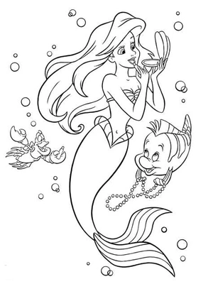 Página para Colorir Ariel, o Palhaço