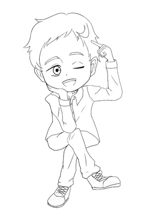Página para Colorir Norman Adorável