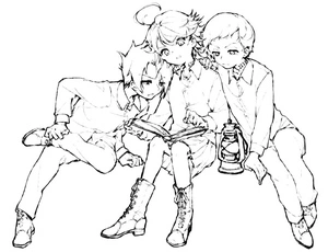 Página para Colorir Página para Colorir de The Promised Neverland